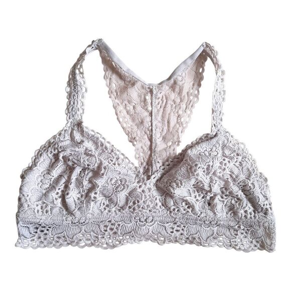 Aerie Cream Lace Bralette with Racerback Design - Picture 1 of 4